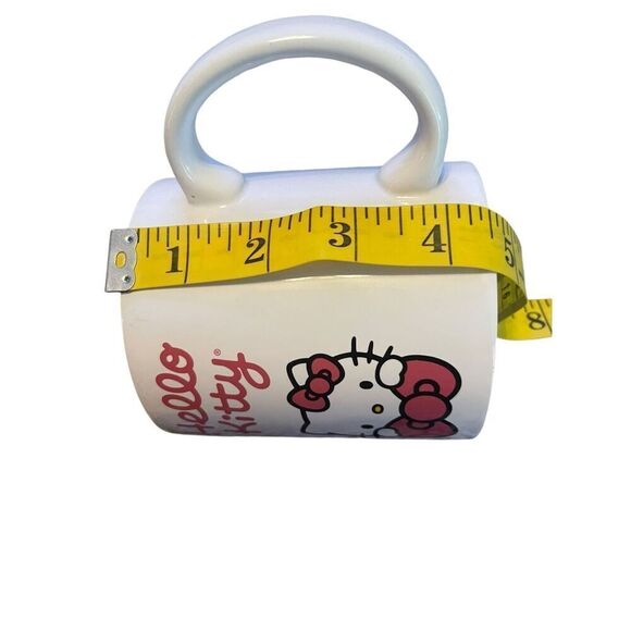 Hello Kitty by Sanrio White Pink Ceramic Drinkware Mug - Picture 3 of 8